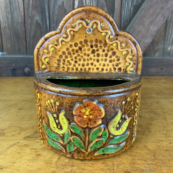 Vtg Maurice of California Pottery Wall Pocket - Picture 1 of 8